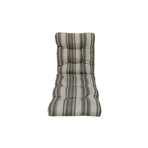 Bozanto Grey Patio Chaise Lounge Chair Cushion