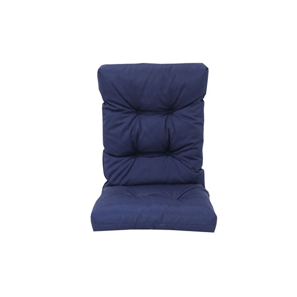 Bozanto Navy Blue High Back Patio Chair Cushion