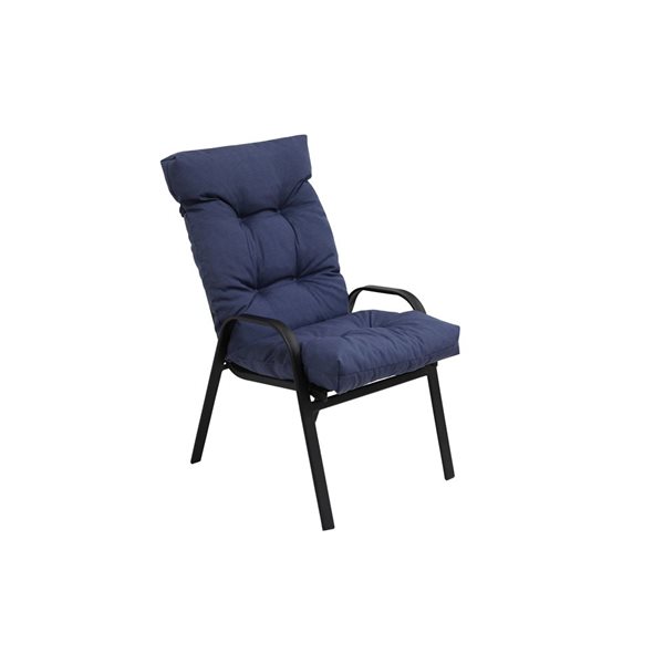 Coussin bleu marine Bozanto Inc. pour chaise de patio à dossier haut  08-459CA/442