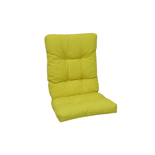 Bozanto Yellow High Back Patio Chair Cushion