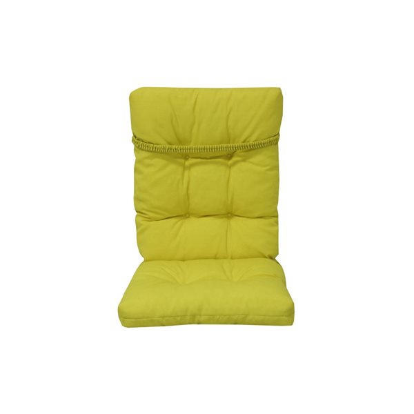 Bozanto Yellow High Back Patio Chair Cushion