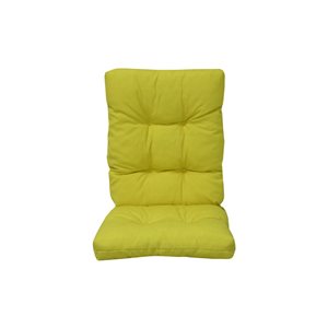 Coussin pour chaise de patio à haut dossier jaune de Bozanto