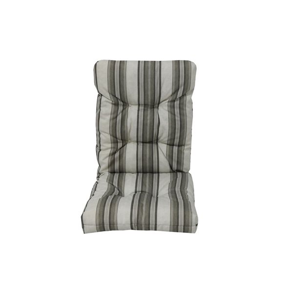 Bozanto Grey High Back Patio Chair Cushion