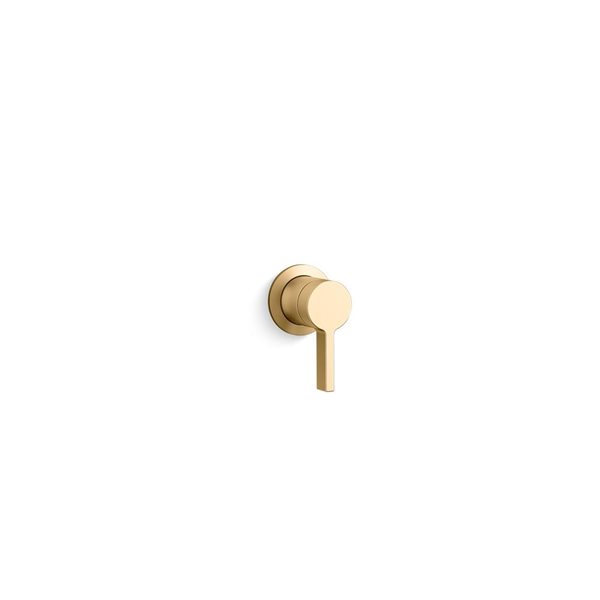 KOHLER Components Wall-Mount Vibrant Brushed Moderne Brass Bathroom Sink Faucet Handle