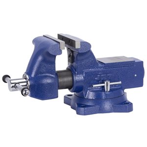 Jet Equipment & Tool JBTV 6-1/2-in Heavy-Duty Steel Round Channel Bench Vise