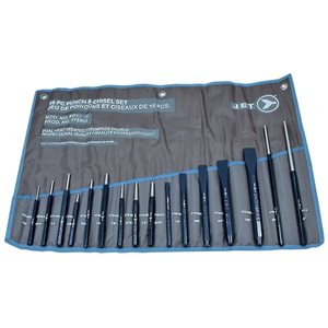 Jet Equipment & Tool 16-Piece Punch and Chisel Set