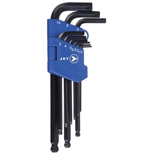 Jet Equipment & Tool 9-Piece Metric Hextractor Hex Key Set
