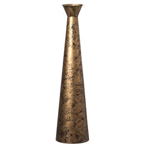 Uniquewise 31-in Gold Metal Floor Vase