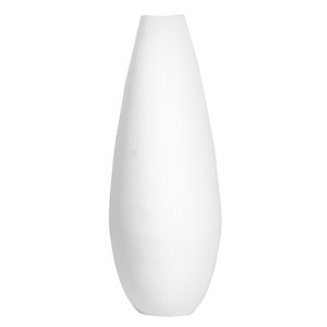 Grand vase Uniquewise de 31,5 po en bambou blanc