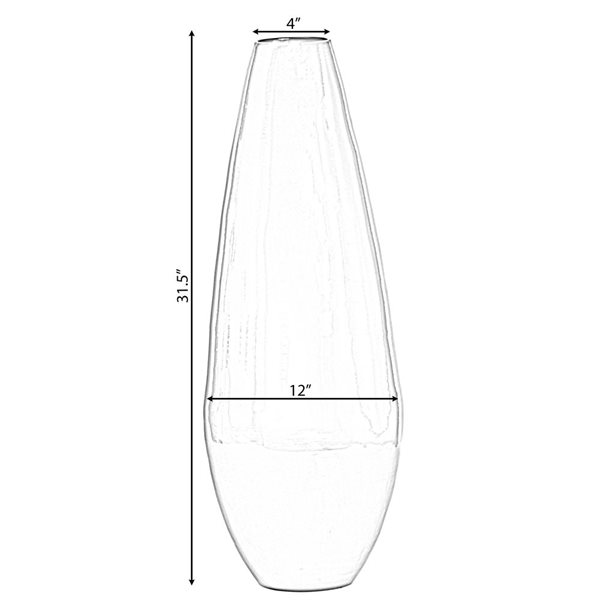 Grand vase Uniquewise de 31,5 po en bambou rouge