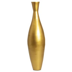 Uniquewise 33-in Gold Bamboo Floor Vase