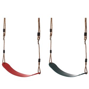 PLAYBERG Red and Green Belt Swings - Set of 2