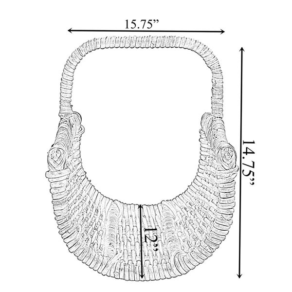 Vintiquewise Rattan Firewood Basket