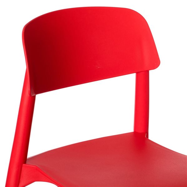 Red dining chairs set deals of 4