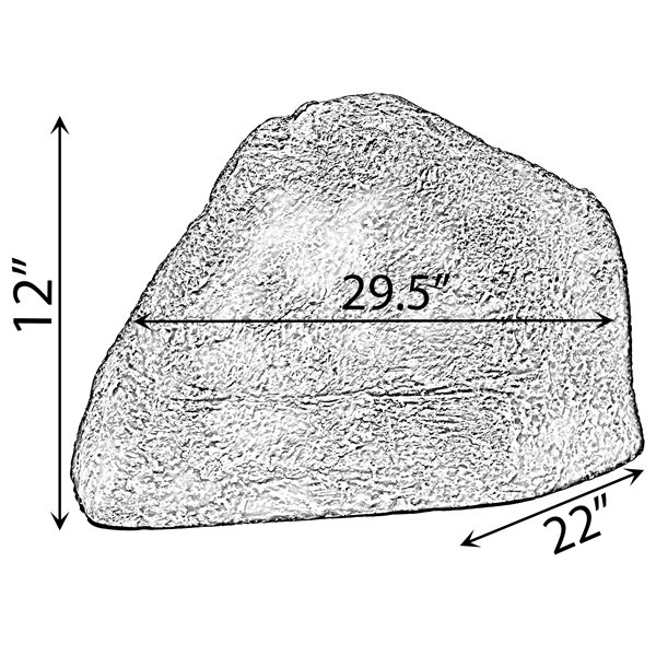 Gardenised Diamond-Shaped Artificial Rock
