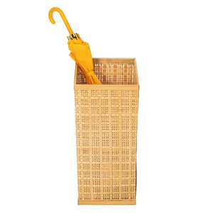 Porte-parapluie d'intérieur Vintiquewise pour 5 parapluies en bambou avec doublure en plastique