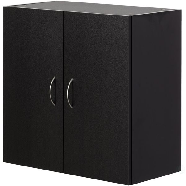 Armoire suspendue de salle de bains Basicwise de 23,75 po l. x 23,5 po h. x 12 po p., noir