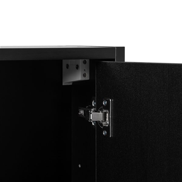 Basicwise 23.75-in x 30-in Black Mirrored Medicine Cabinet