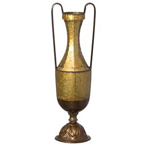 Uniquewise 22.25-in Gold Metal Floor Vase