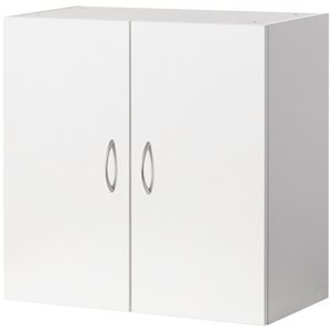 Basicwise 23.75-in W x 23.5-in H x 12-in D White Bathroom Wall Cabinet