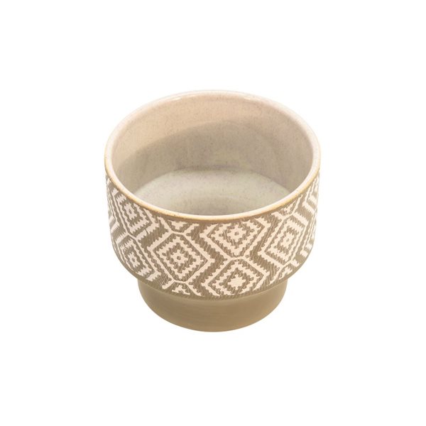 Sagebrook Home 5.5-in x 4.5-in Beige Ceramic Planter