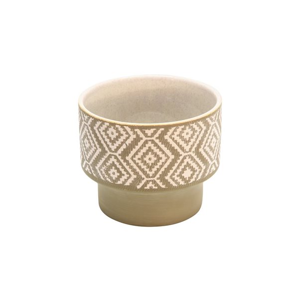 Sagebrook Home 5.5-in x 4.5-in Beige Ceramic Planter