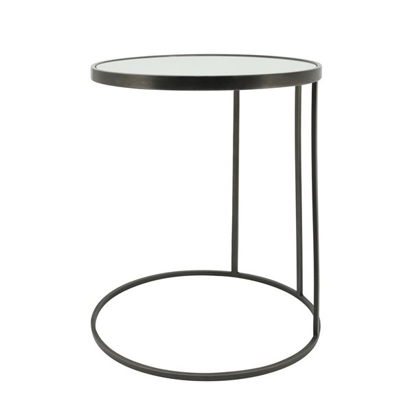 Sagebrook Home Black/Gold Side Table - 2-Piece