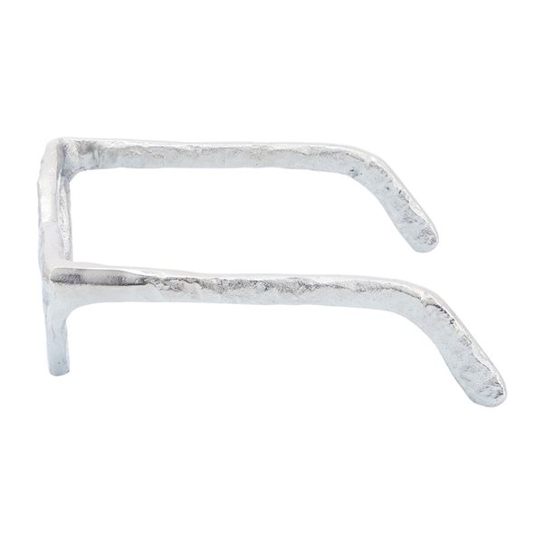 Sagebrook Home Silver Aluminum Contemporary Glasses Sculpture