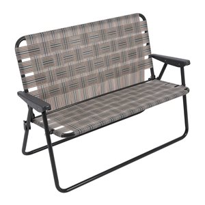 Camp & Go Tan 2-Seat Folding Camping Chair