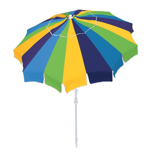 Rio Beach 7-ft Multicolour Beach Umbrella