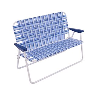 Camp & Go Blue 2-Seat Folding Camping Chair