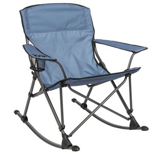 Camp & Go Blue Folding Rocking Camping Chair