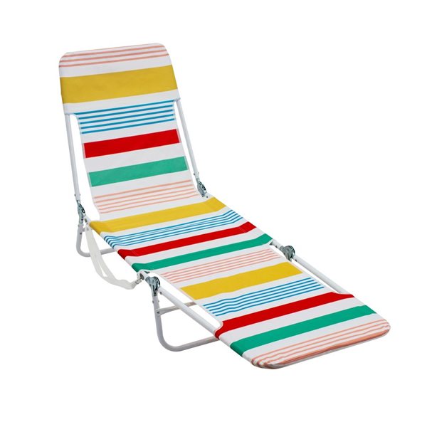 Consecutive iron weight Chaise longue de plage pliante Rio multicolore SC324-FSMS-1 | RONA