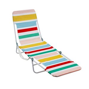 Chaise longue de plage pliante Rio multicolore