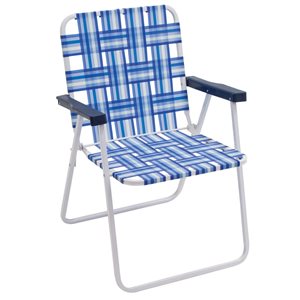 Camp & Go Web Blue Folding Beach Chair