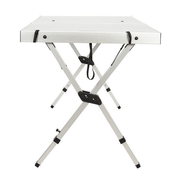 Camp & Go 48-in x 27-in Rectangular Aluminum Outdoor Extending Table