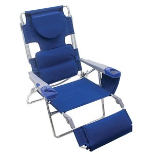 Chaise longue pliante Rio bleue