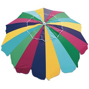 Rio Beach Multicolour 7-ft Beach Umbrella