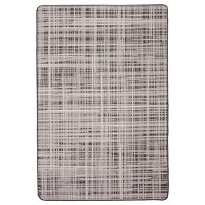 Tapis d'intérieur/extérieur Vista rectangulaire 4 pi x 6 pi au motifs abstraits noir par Ecarpet