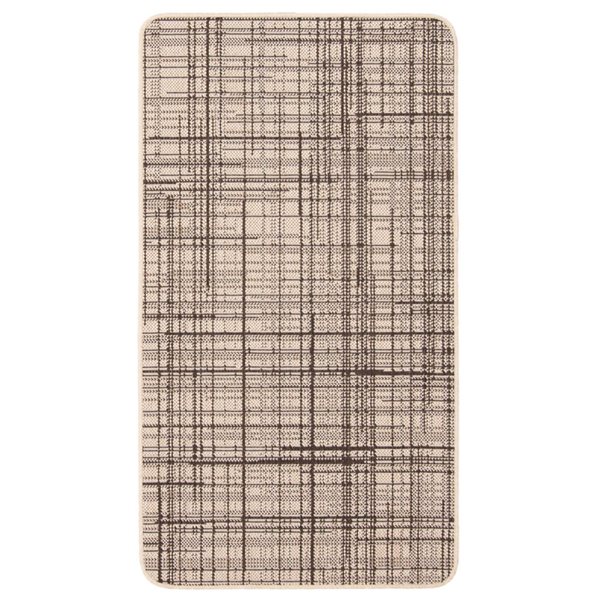 Tapis d'intérieur/extérieur Vista rectangulaire 2 pi x 4 pi au motifs abstraits tan par Ecarpet