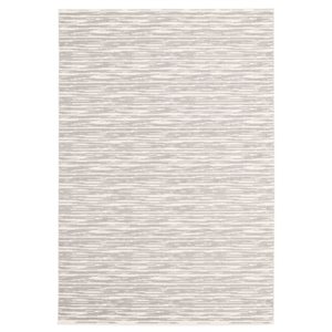 Ecarpet Yeta 7-ft x 10-ft Light Grey Rectangular Indoor Solid Area Rug