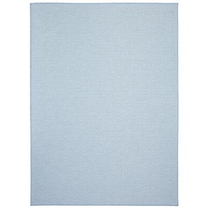 Tapis d'intérieur/extérieur Veranda Diamond rectangulaire 7 pi x 10 pi au motifs géométriques bleu pâle par Ecarpet