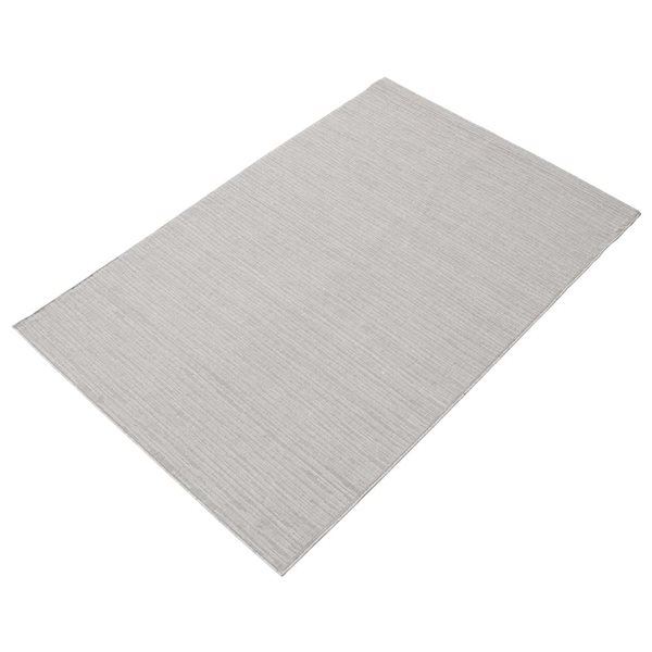 Ecarpet Yeta 7-ft x 10-ft Grey Rectangular Indoor Solid Area Rug