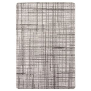 Tapis d'intérieur/extérieur Vista rectangulaire 4 pi x 6 pi au motifs abstraits gris par Ecarpet