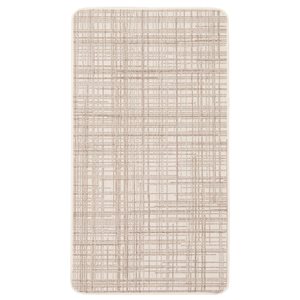 Tapis d'intérieur/extérieur Vista rectangulaire 2 pi x 4 pi au motifs abstraits crème par Ecarpet