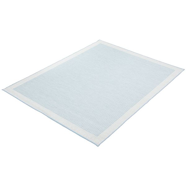 Tapis d'intérieur/extérieur Veranda Classic rectangulaire 5 pi x 7 pi bleu pâle par Ecarpet