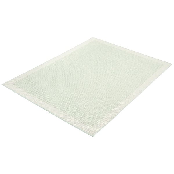 Tapis d'intérieur/extérieur Veranda Classic rectangulaire 7 pi x 10 pi menthe par Ecarpet