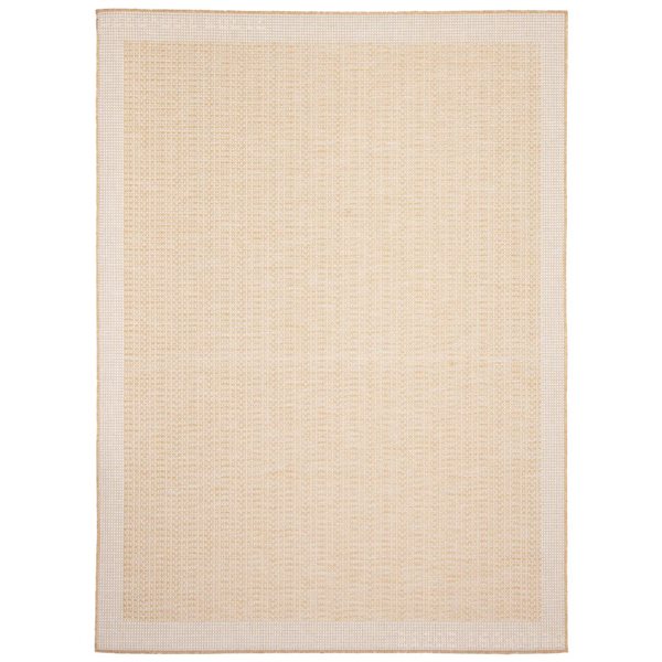Ecarpet Veranda Classic 5-ft x 7-ft Gold Rectangular Indoor/outdoor ...