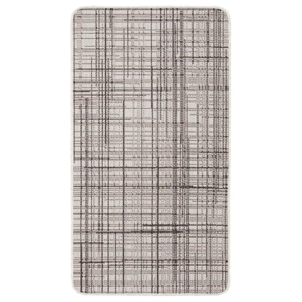 Tapis d'intérieur/extérieur Vista rectangulaire 2 pi x 4 pi au motifs abstraits gris par Ecarpet