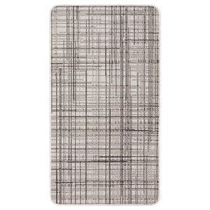 Tapis d'intérieur/extérieur Vista rectangulaire 2 pi x 4 pi au motifs abstraits gris par Ecarpet